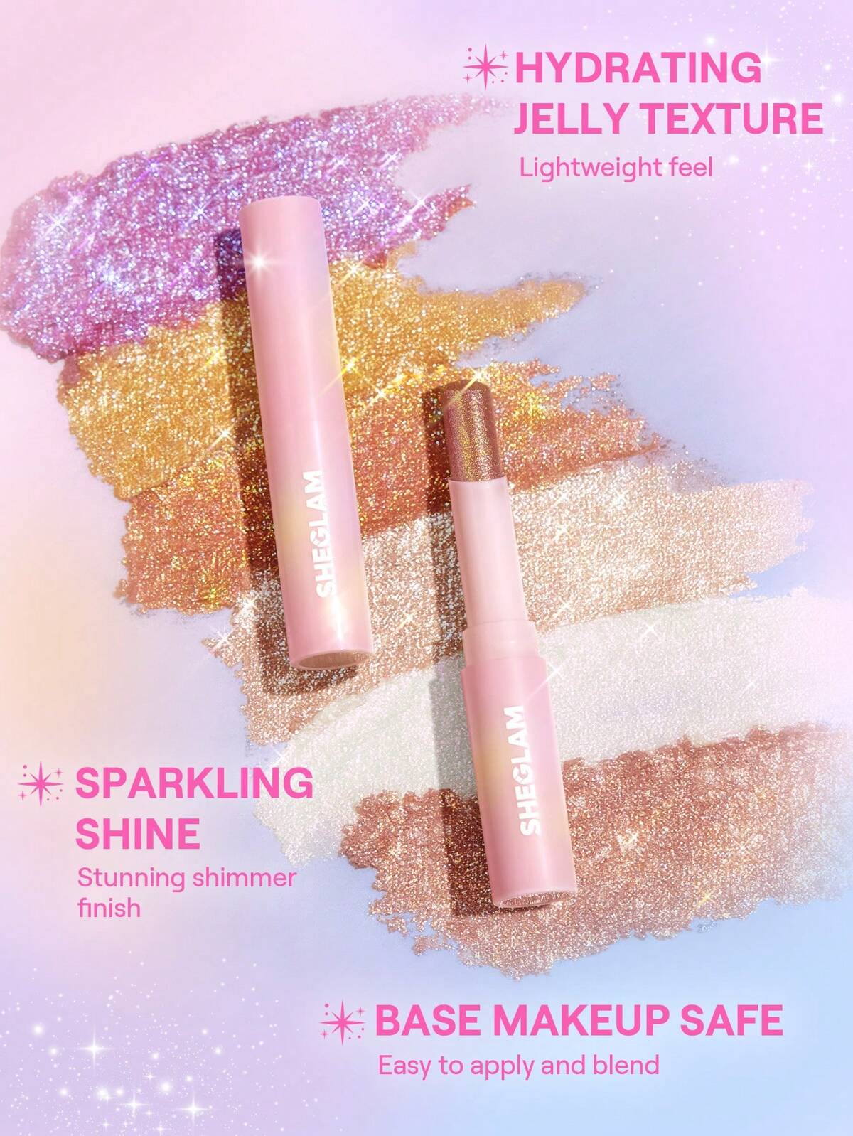 Jelly glow stick for dewy, radiant finish