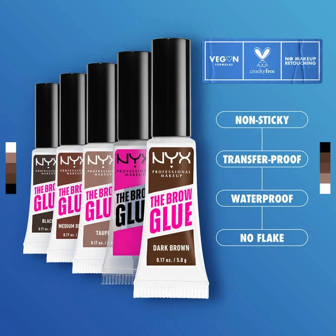 Brow gel for strong, all-day hold