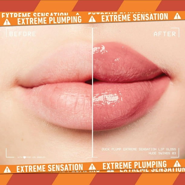 Plumping lip gloss for fuller-looking lips