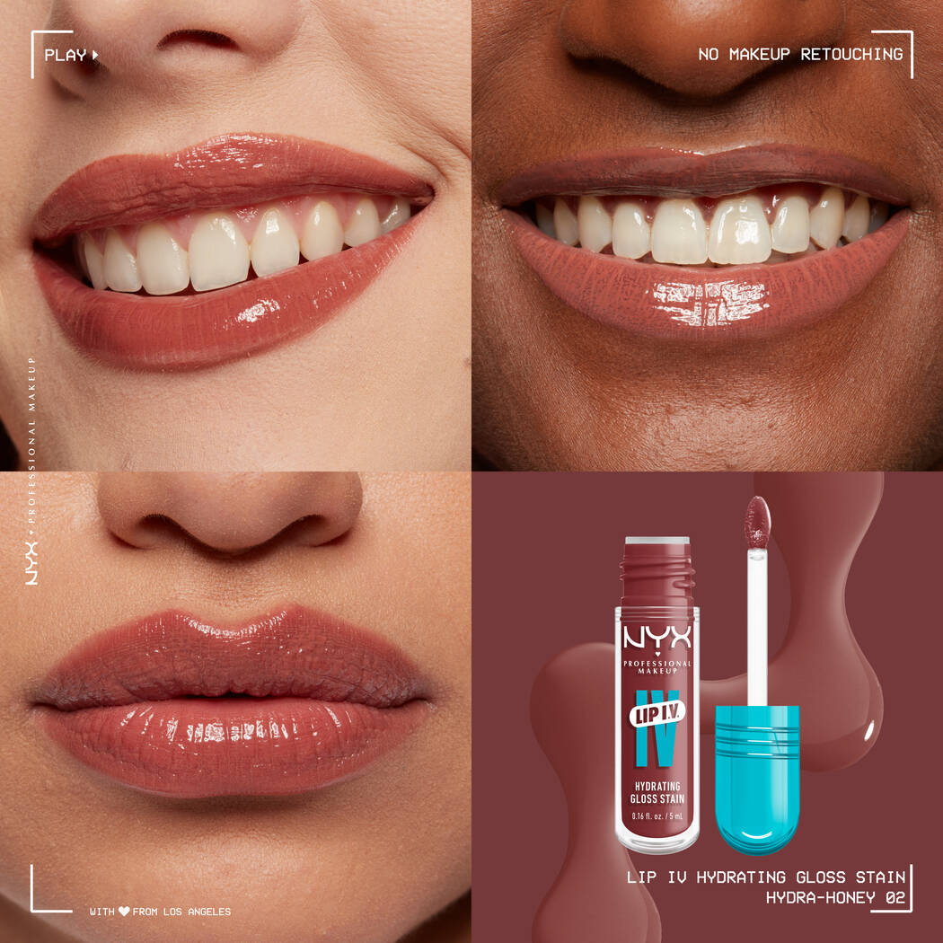Hydrating lip gloss stain with lasting color