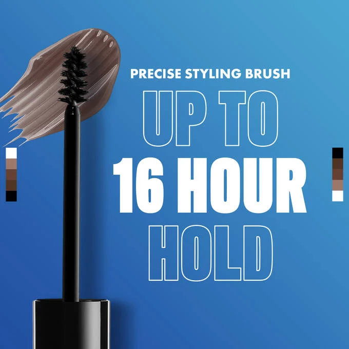 Brow gel for strong, all-day hold