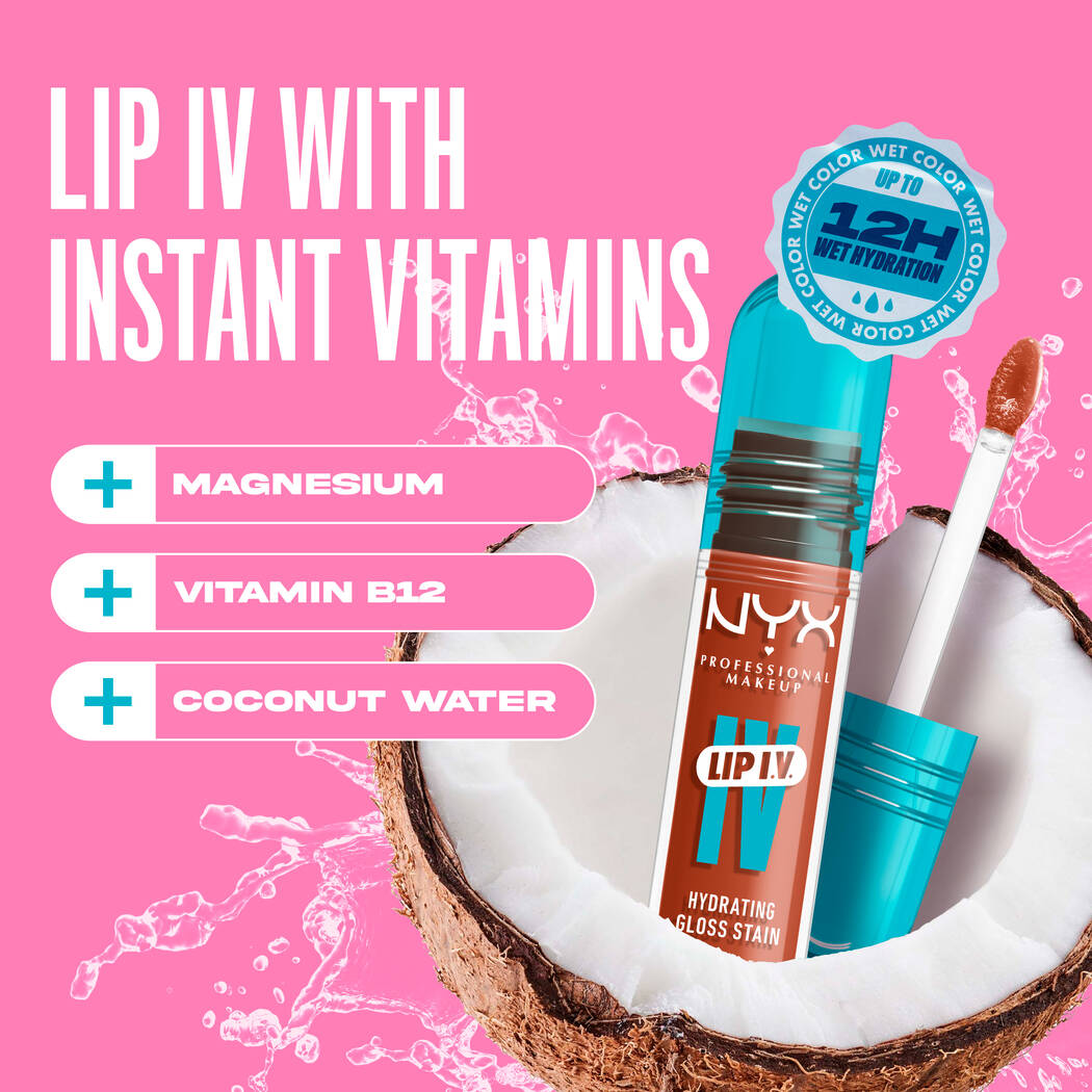 Hydrating lip gloss stain with lasting color