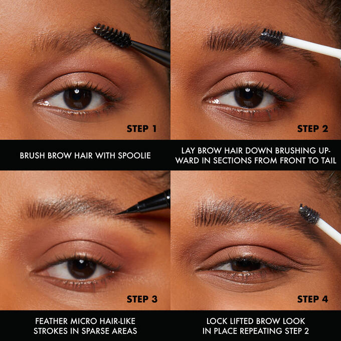 Brow gel for strong, all-day hold