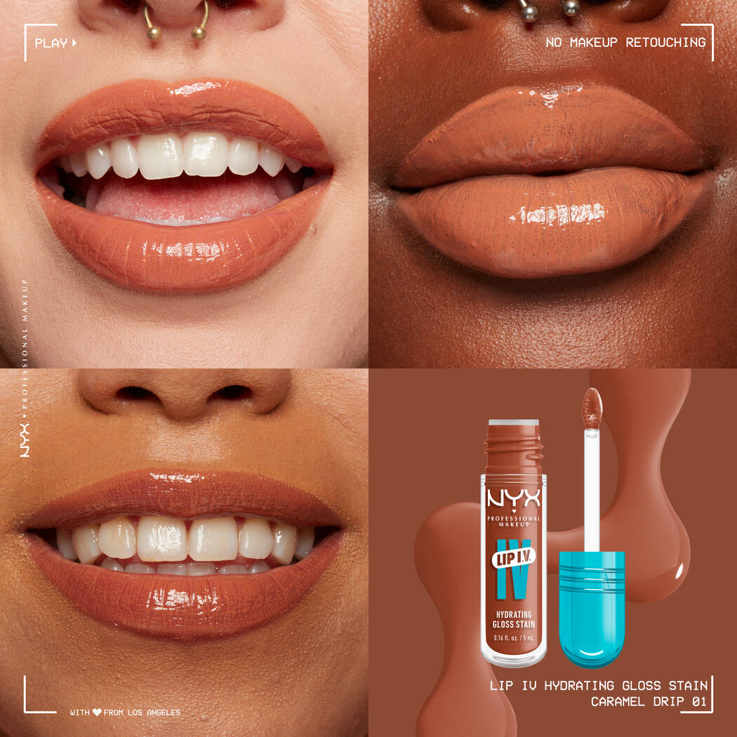 Hydrating lip gloss stain with lasting color