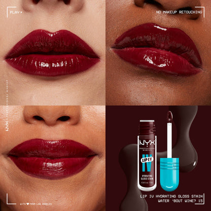 Hydrating lip gloss stain with lasting color